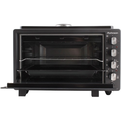 ELECTRIC MICRO OVEN WITH 3 HOB  R-2142 (42LT / BLACK / ΜΙΚΡΗ ΕΣΤΙΑ)